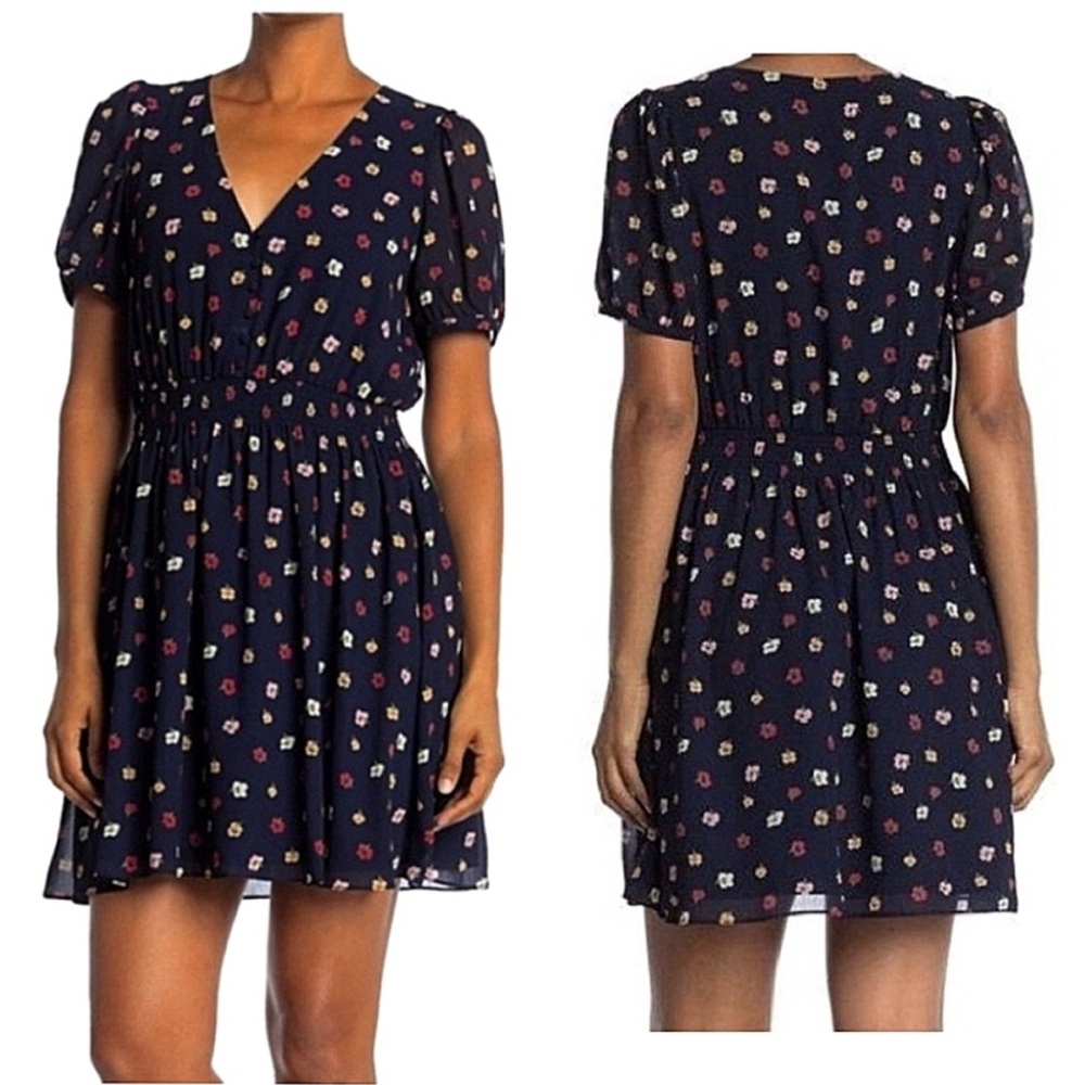 Madewell Floral Print Mini Dress - Size M